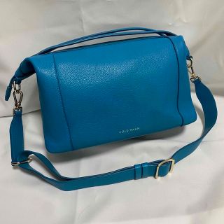 コールハーン(Cole Haan)の明日までの出品！美品♪コールハーン 2way ショルダーバッグ ターコイズブルー(ショルダーバッグ)