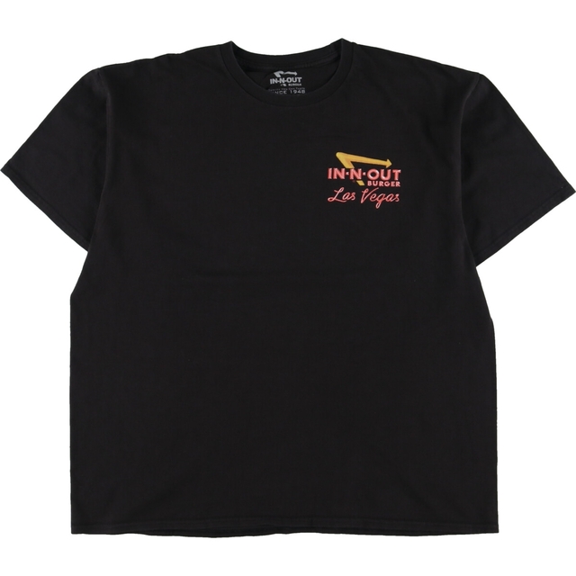 IN-N-OUT BURGER LAS VEGAS 両面プリント アドバタイジングTシャツ メンズL /eaa329463