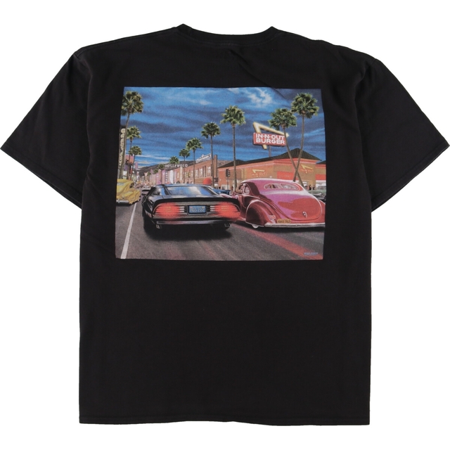 IN-N-OUT BURGER LAS VEGAS 両面プリント アドバタイジングTシャツ メンズL /eaa329463