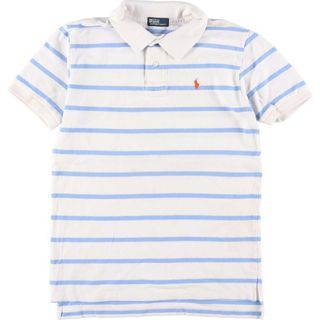 ラルフローレン(Ralph Lauren)の古着 ラルフローレン Ralph Lauren POLO by Ralph Lauren 半袖 ボーダー ポロシャツ レディースM /eaa299198(ポロシャツ)