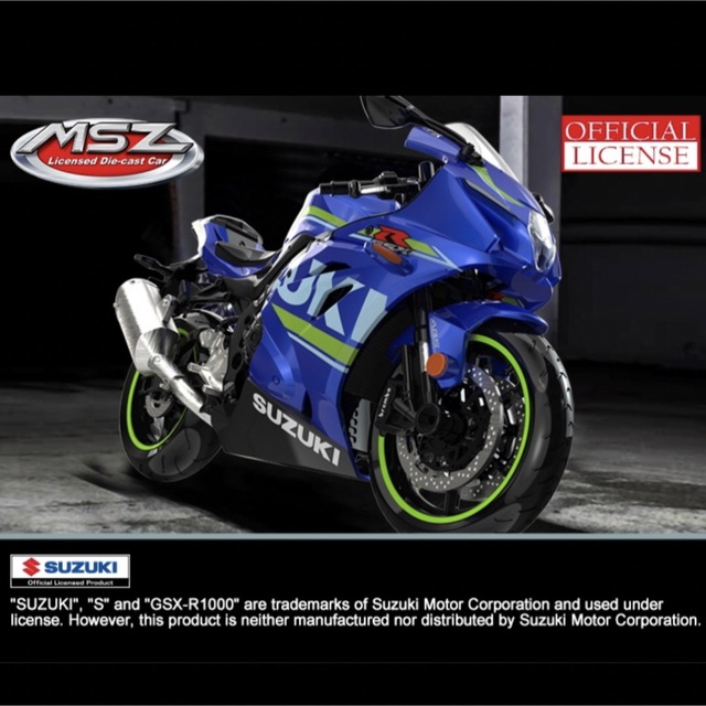 【大特価】SUZUKI GSX-R1000 バイク（1/12スケール） エンタメ/ホビーのおもちゃ/ぬいぐるみ(ミニカー)の商品写真