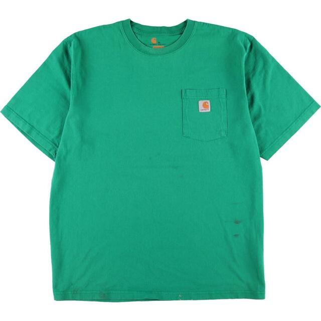 カーハート Carhartt ORIGINAL FIT 半袖 ワンポイントロゴポケットTシャツ メンズXXL /eaa327985