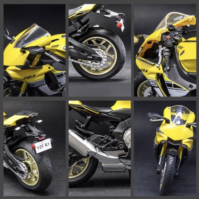 【大特価】YAMAHA YZF-R1  バイク（1/12スケール） エンタメ/ホビーのおもちゃ/ぬいぐるみ(ミニカー)の商品写真