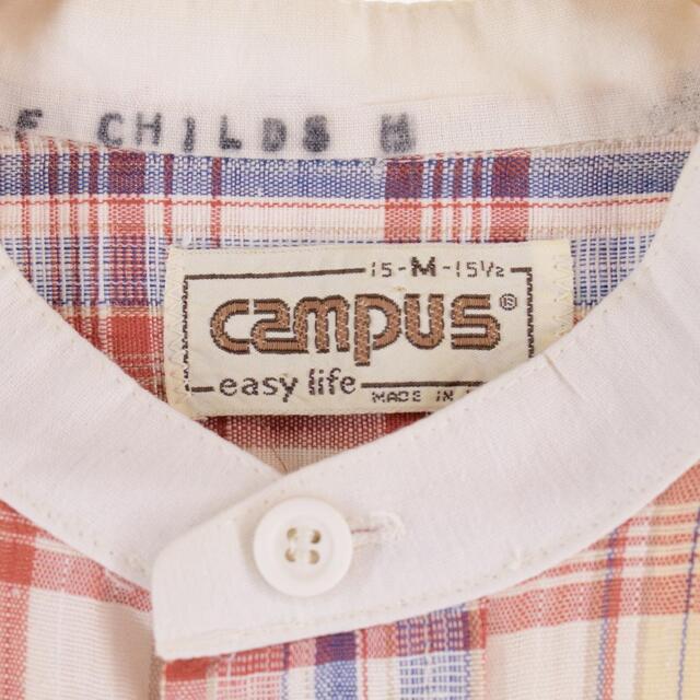 60~70年代 キャンパス campus バンドカラー スタンドカラー 長袖