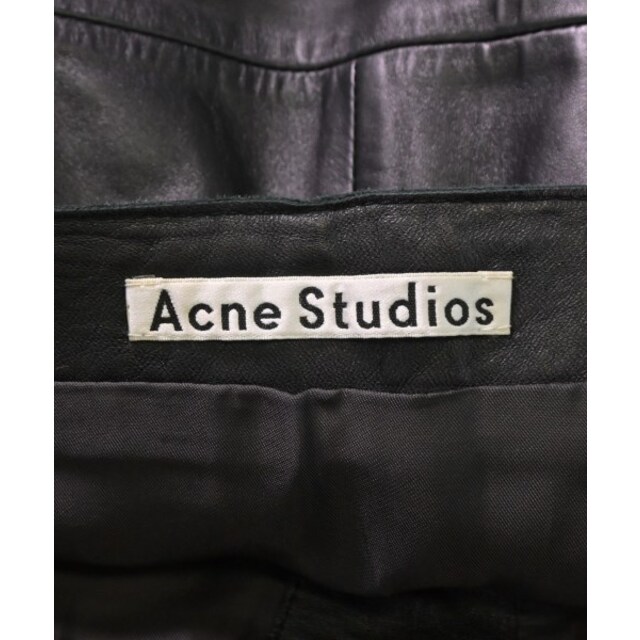 Acne Studios ミニスカート 32(XXS位) 黒スナップボタン柄