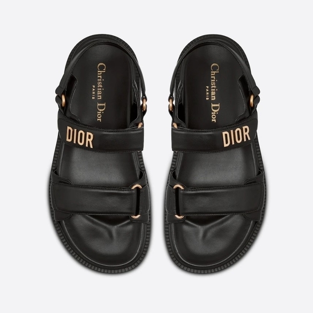 ディオール DIOR スポーツサンダル DIORACT 黒 サンダル 35.5-