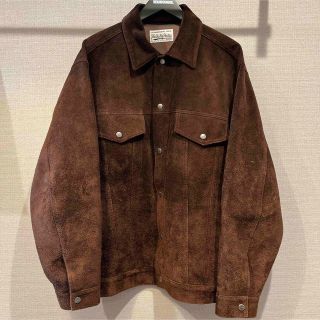 ワコマリア(WACKO MARIA)のWACKO MARIA SUEDE LEATHER TRUCKER JACKET(レザージャケット)