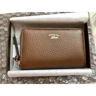 グッチ(Gucci)のGUCCI 〔グッチ スウィング〕レザー ジップ カードケース (名刺入れ/定期入れ)