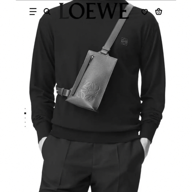 LOEWE(ロエベ)のLOEWE  ロエベ　ショルダー　ボディバッグ　ブランドバーティカルTポケット メンズのバッグ(ボディーバッグ)の商品写真