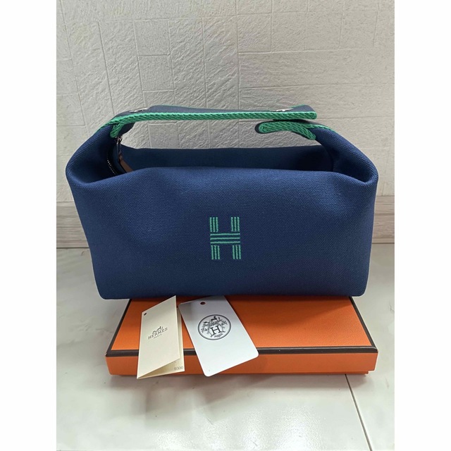 新品未使用 HERMES ブリッドアブラック ネイビー PM-