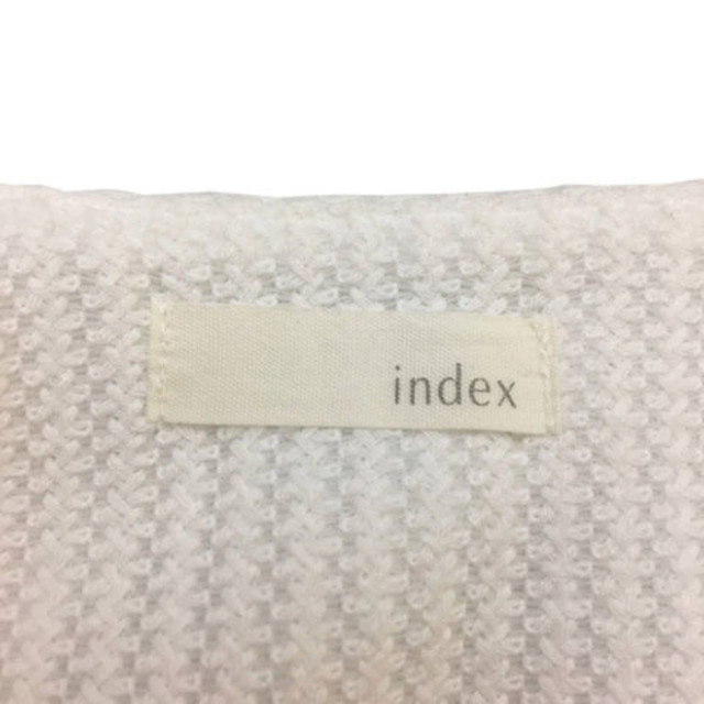 INDEX(インデックス)のインデックス ジャケット ノーカラー ジップアップ 無地 長袖 Ｍ 白 レディースのジャケット/アウター(その他)の商品写真