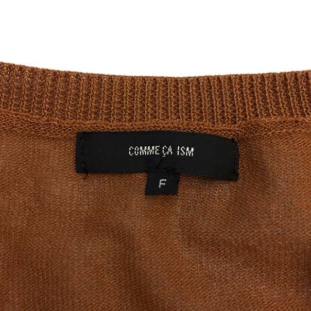 COMME CA ISM(コムサイズム)のコムサイズム セーター ニット カットソー プルオーバー ノースリーブ F 茶 レディースのトップス(ニット/セーター)の商品写真