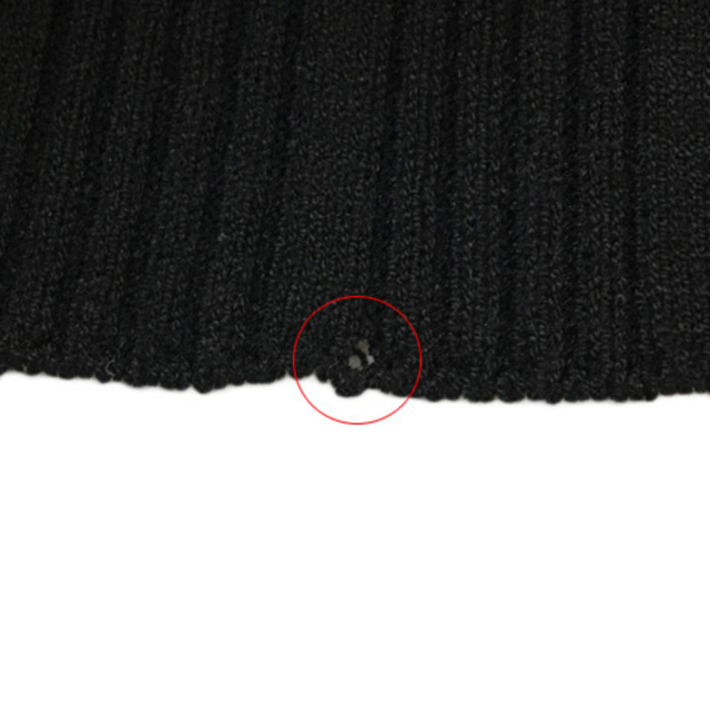 MURUA(ムルーア)のムルーア セーター ニット プルオーバー ボートネック リブ 五分袖 F 黒 レディースのトップス(ニット/セーター)の商品写真