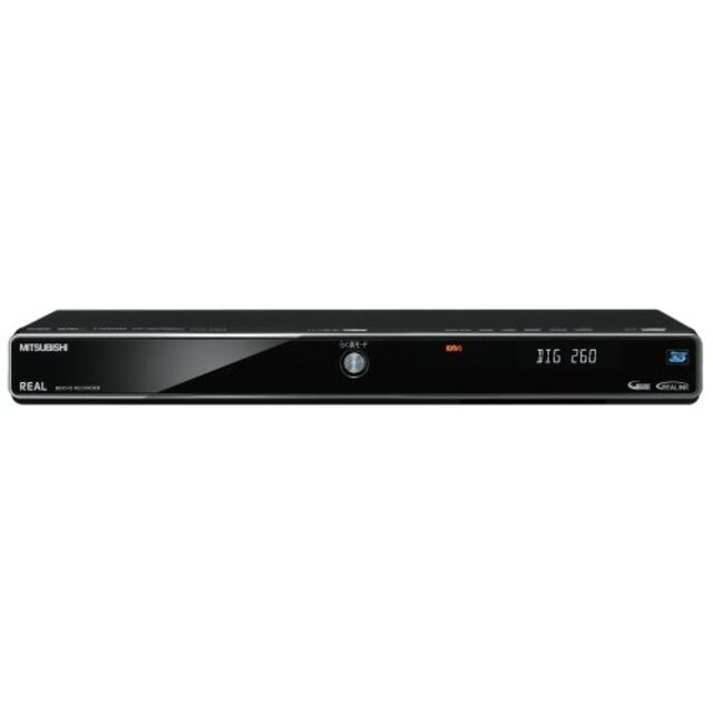 三菱電機 500GB 2チューナー ブルーレイレコーダー ブラックメタリック REAL DVR-BZ260