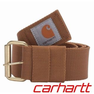 カーハート(carhartt)の新品★カーハート★ロゴ入りワークベルト（ブラウン）送料無料(ベルト)