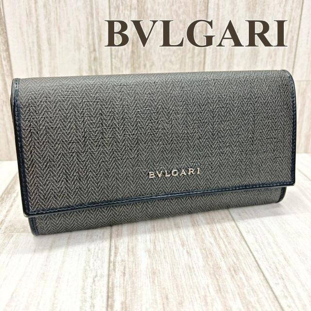 ブルガリ BVLGARI 二つ折り長財布 ウィークエンド 32585 グレー