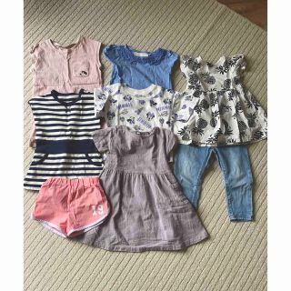 ザラキッズ(ZARA KIDS)の女の子　夏服 半袖90センチまとめ売り(Tシャツ/カットソー)