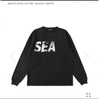 SEA (P-DYE) L/S TEE / BLACK_WHITE - M