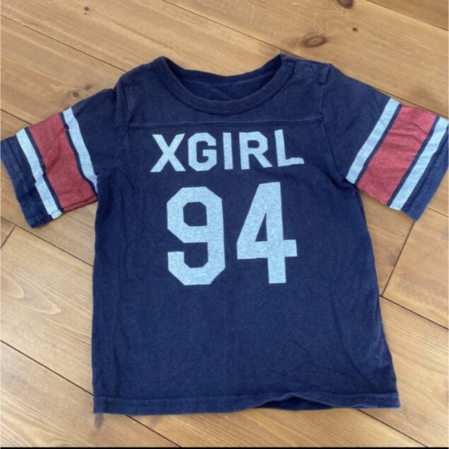 X-girl Stages(エックスガールステージス)のx-girl first stage サイズ3T Tシャツ　ロゴ　エックスガール キッズ/ベビー/マタニティのキッズ服女の子用(90cm~)(Tシャツ/カットソー)の商品写真