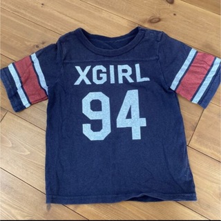 エックスガールステージス(X-girl Stages)のx-girl first stage サイズ3T Tシャツ　ロゴ　エックスガール(Tシャツ/カットソー)