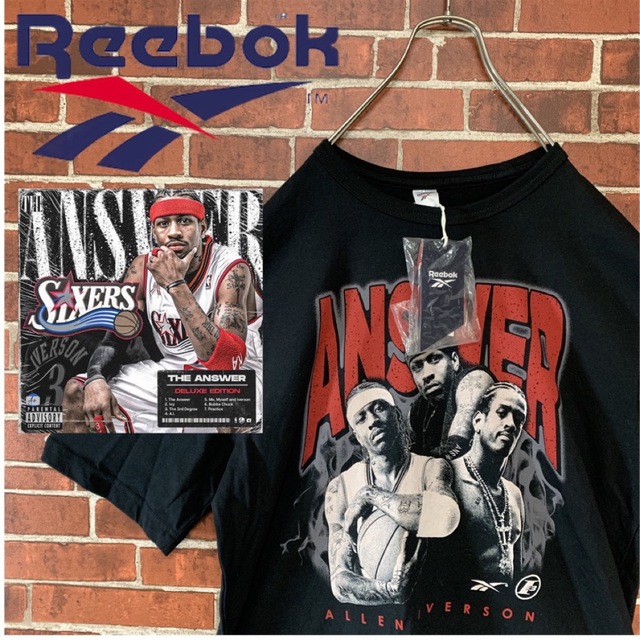 【激レア】未使用 Reebok NBA アレン・アイバーソン Tシャツ XL古着 | フリマアプリ ラクマ