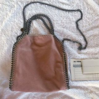 ステラマッカートニー(Stella McCartney)の美品⭐︎ステラマッカートニー　ファラベラ　ミニ　ピンク　ベージュ(ショルダーバッグ)