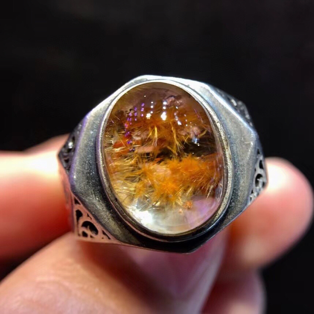 天然】フラワールチルオーツ ペンダントトップs925 23.7*18.6mm