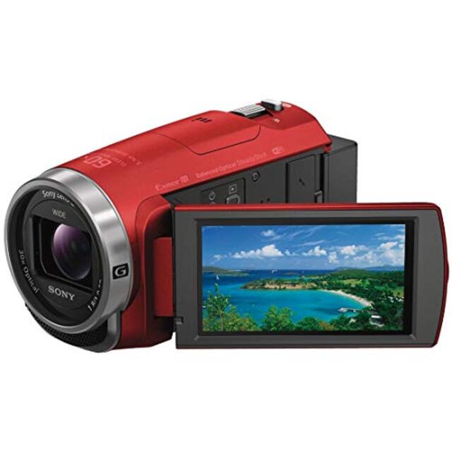ソニー SONY ビデオカメラ Handycam HDR-CX680 光学30倍 内蔵メモリー64GB レッド HDR-CX680 R dwos6rj
