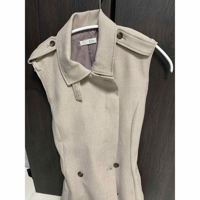 L’or sleeveless coat dressワンピース
