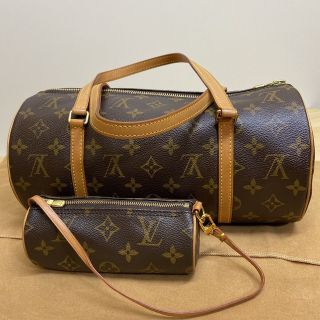 ルイヴィトン(LOUIS VUITTON)のルイヴィトン　モノグラム　パピヨン30 ハンドバッグ　ポーチ付き(ハンドバッグ)