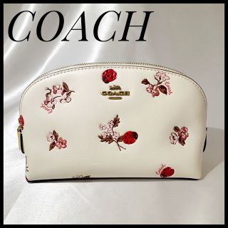 新品未使用 COACH コーチ コスメポーチ　小物入れ　てんとう虫　財布