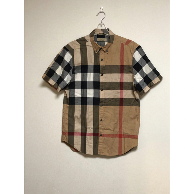 激安本物 BURBERRY 半袖 チェック シャツ バーバリー M