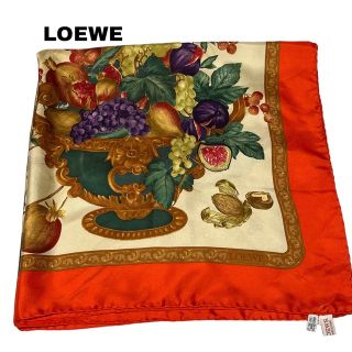 ロエベ(LOEWE)のLOEWE ロエベ 大判シルクスカーフ(バンダナ/スカーフ)