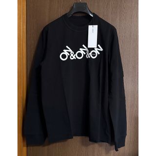 黒2新品 sacai サカイ メンズ ON & ON ロング Tシャツ ブラック-