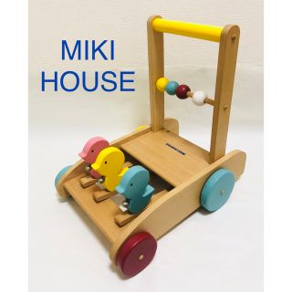 ミキハウス(mikihouse)のミキハウス 手押し車 カタカタ ベビー ウッドウォーカー 歩行器(手押し車/カタカタ)