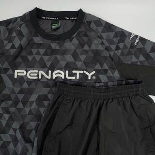 ペナルティ(PENALTY)の[上下セット] ペナルティ ピステ ジャケット パンツ ウインドブレーカー S ブラック メンズ サッカー フットサルウェア(ウェア)