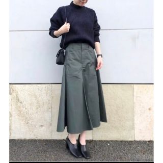 ユニクロ(UNIQLO)のUNIQLO U ユニクロユー コットンツイルフレアスカート 70 (ロングスカート)