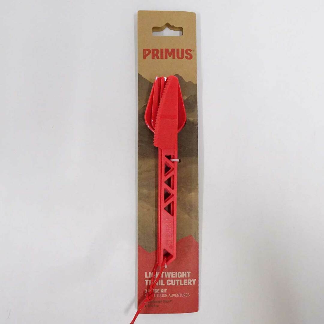 PRIMUS(プリムス)の【未使用】プリムス LWトレイルカトラリー レッド P-740590 フォーク スプーン ナイフ トライタン製 スポーツ/アウトドアのアウトドア(食器)の商品写真