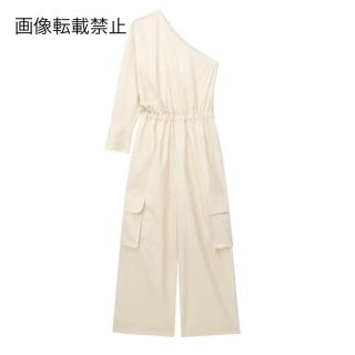 🎀4月新作🛍11074◇ワンショルダー オールインワンパンツ サロペット (オールインワン)