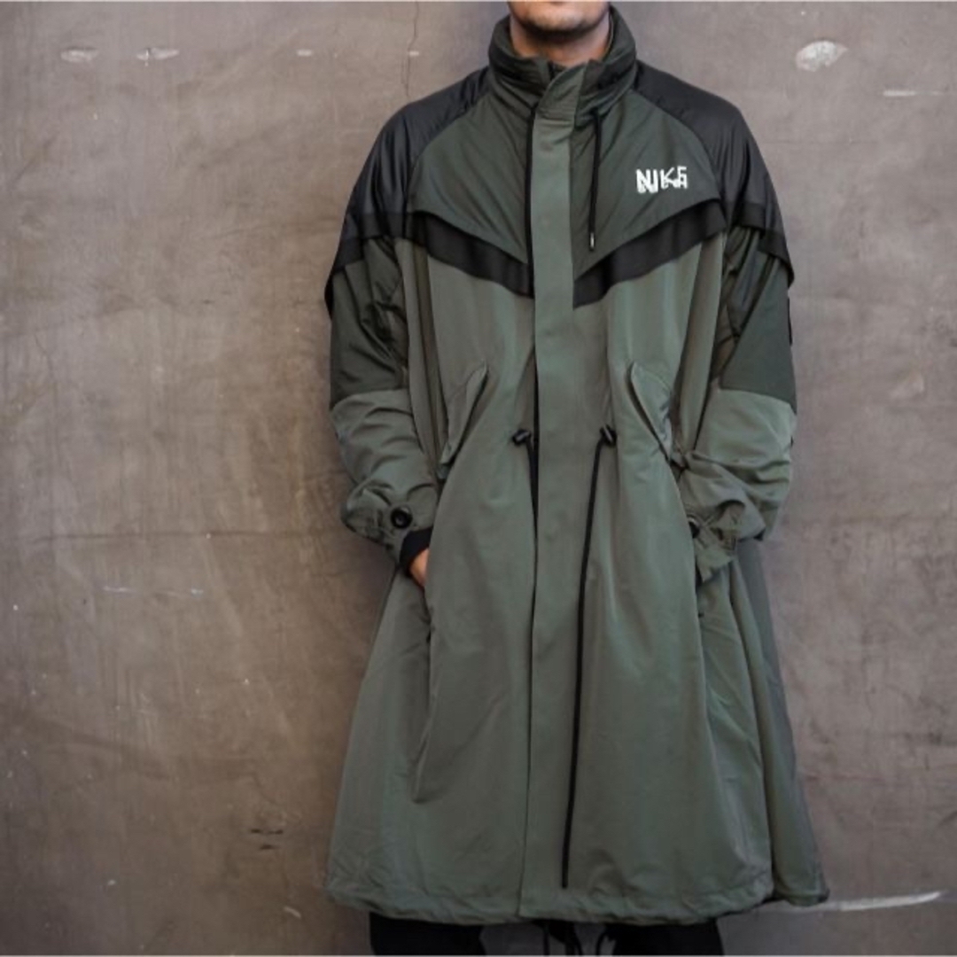 入手困難☆NIKEsacaiコラボ☆未着新品トレンチジャケットモッズコート S-
