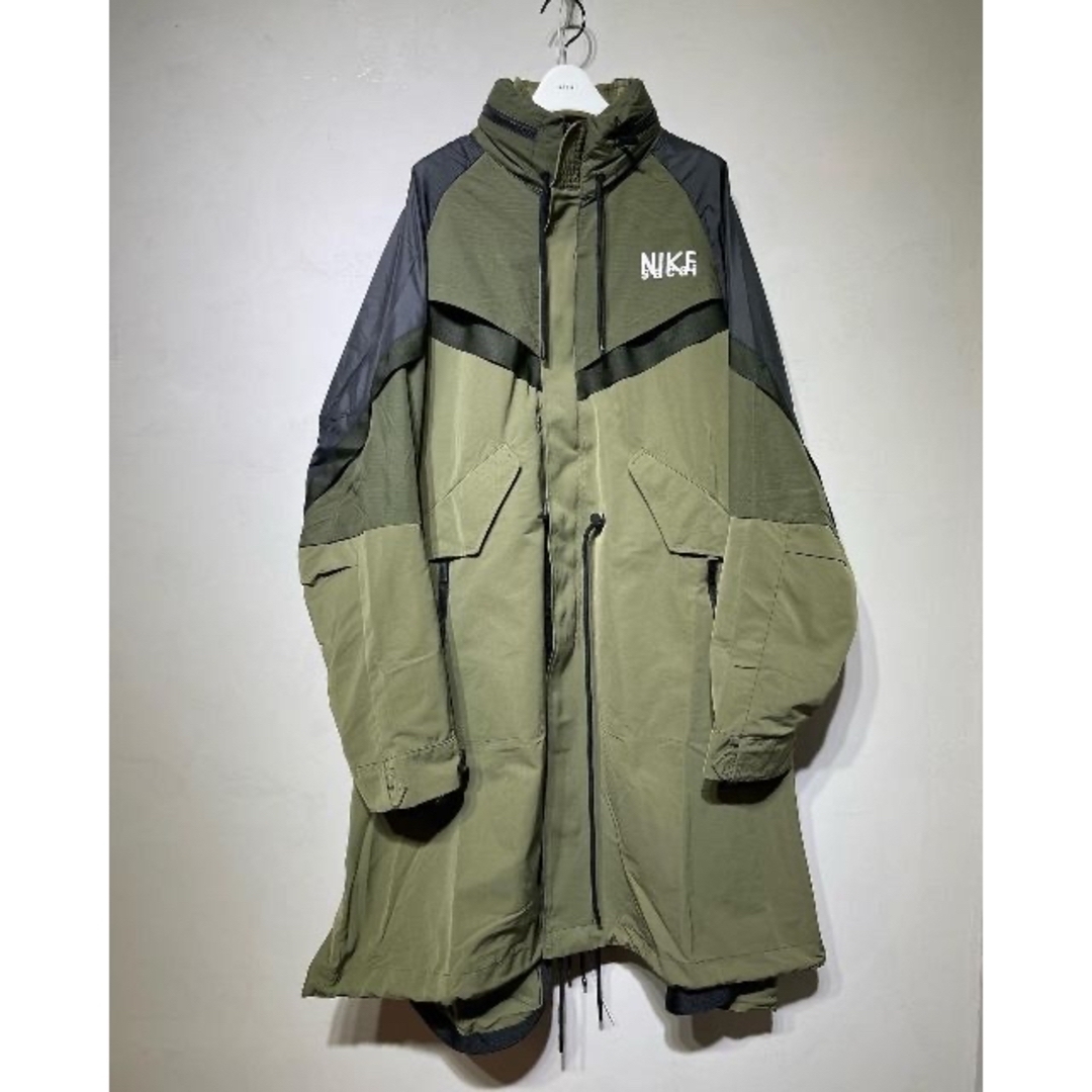 入手困難☆NIKEsacaiコラボ☆未着新品トレンチジャケットモッズコート S-