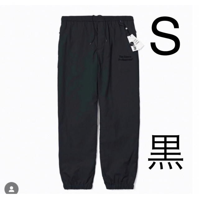 NYLONJACKETENNOY NYLON PANTS BLACK 黒 ブラック Sサイズ