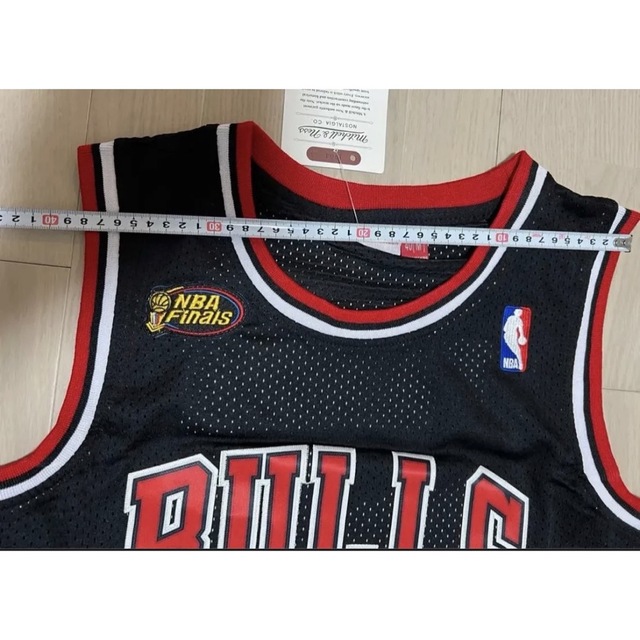 NBA】ブルズ激レア人気デニスロッドマン希少ゲームシャツ黒 NBA