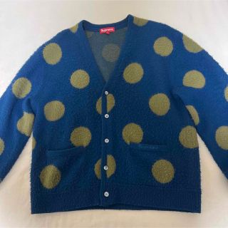 supreme polka dot cardigan black Lサイズ