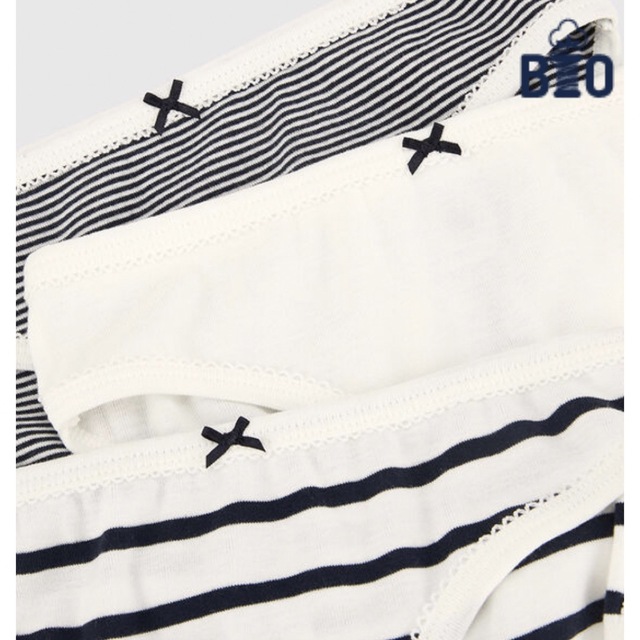 PETIT BATEAU(プチバトー)の新品 プチバトー マリニエール ＆ ミラレショーツ ３枚組 18ans L レディースのレディース その他(その他)の商品写真