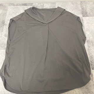 スコットクラブ(SCOT CLUB)の新品未使用　グランターブル　セーラーカラーデザインノースリーブTシャツ　グレー(Tシャツ(半袖/袖なし))