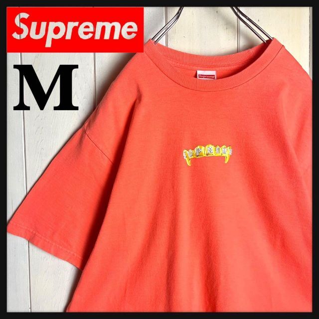 希少デザイン】シュプリーム☆センターロゴ入りTシャツ プリント 即