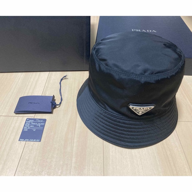 PRADA プラダ バケットハット Mサイズ 伊勢丹購入品 人気ショップ www