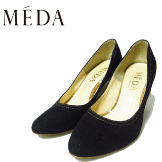メダ(MEDA)の美品 MEDA メダ モードエジャコモ ウェッジソール パンプス 24㎝ 日本製(ハイヒール/パンプス)