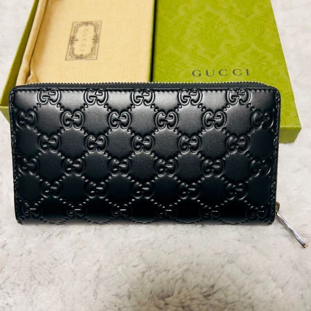 Gucci - 【新品】GUCCI グッチ シグネチャー レザー ジップアラウンド
